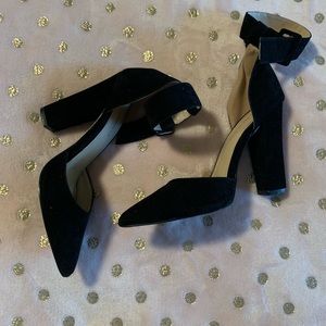 Vici (shoe republic) black, ankle strap heels